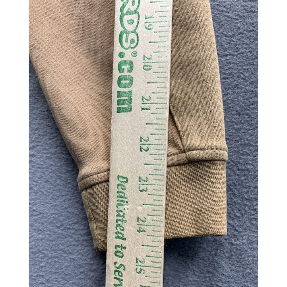 Ashworth Sweater Mens large Tan Khaki Quarter Zip Ez Tech Golf Golfing Outdoor - Picture 10 of 16